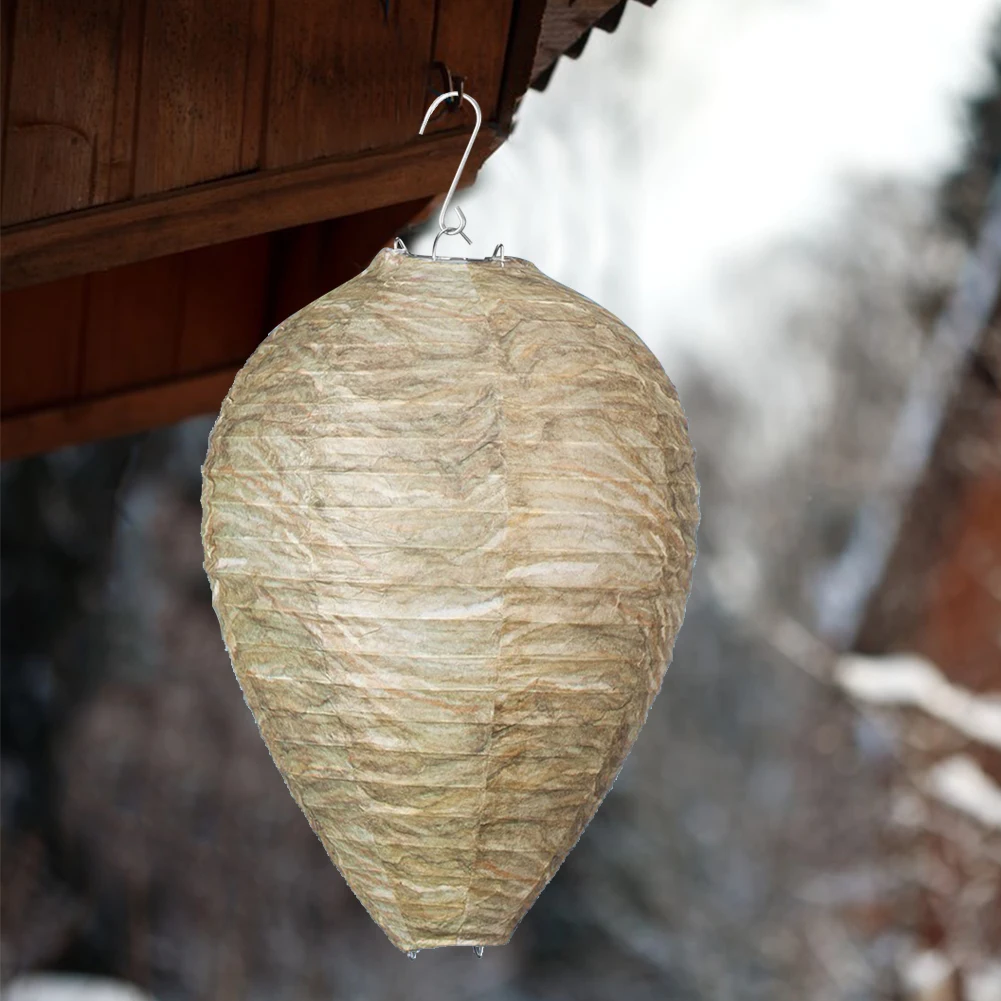 11x8.7 inch Eco Friendly Wasp Nest Decoy Hanging Hornet Wasp Deterrent