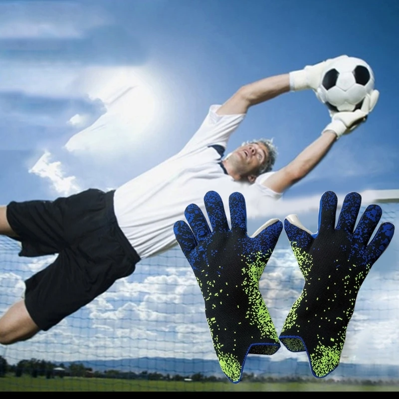 

Goalkeeper Gloves Strong Goalie Soccer Glove Football Gloves with Finger Support