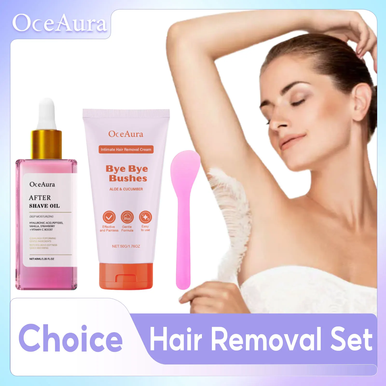 كريم إزالة الشعر للنساء أجزاء حميمة مثبط نمو الشعر مضاد للجفاف يمنع البقع السوداء بعد زيت الحلاقة كريم إزالة شعر الجسم #3