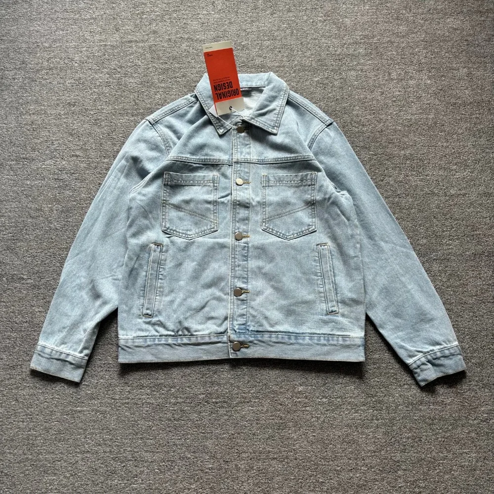 Autumn new simple lapel top versatile denim jacket men's casual trendy jacket