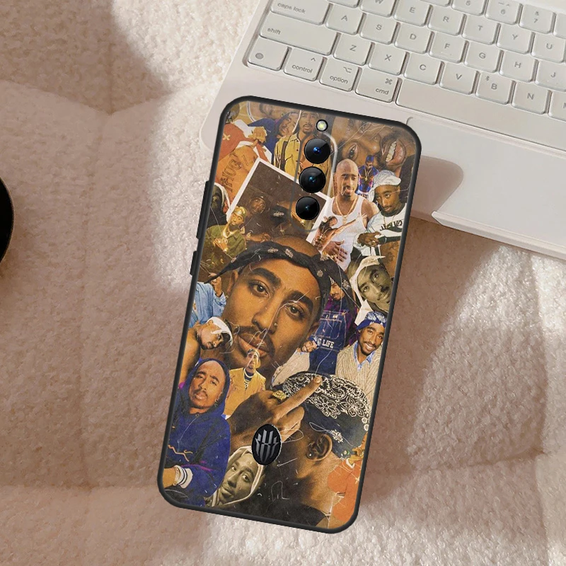 Rapper T-Tupac Shakur For Nubia Red Magic 6 7 8 Pro Plus Case For Red Magic 6S 7S 8S Pro Plus 6R 5S 5G Cover