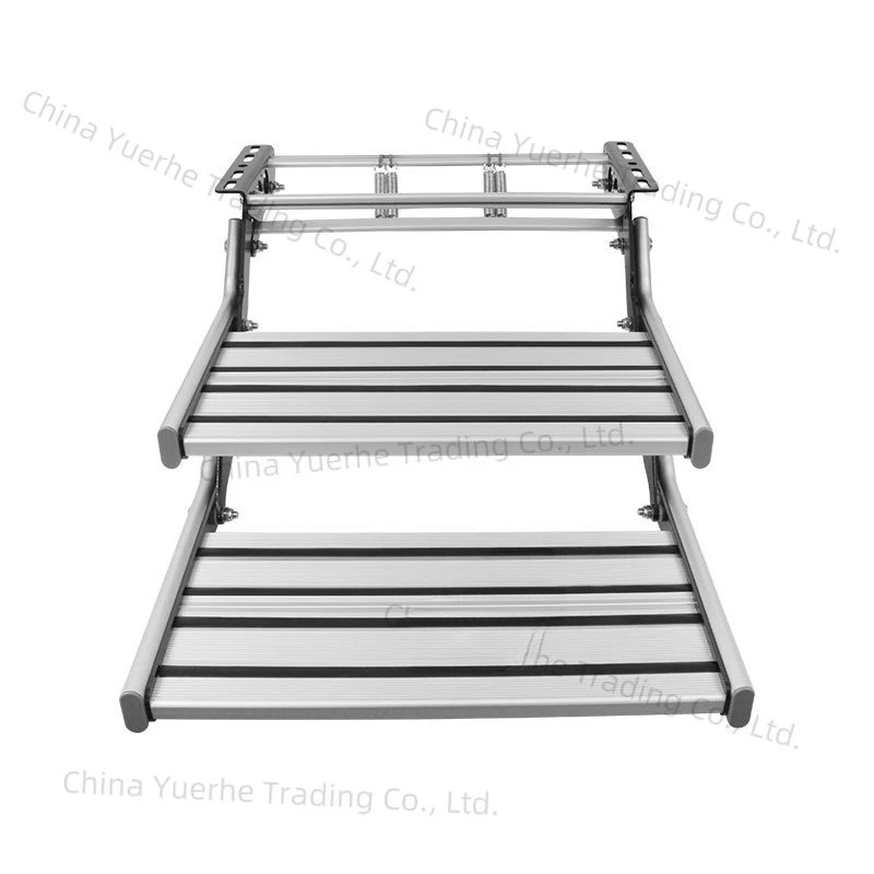 

Складной ступенчатый прицеп для автофургона, приветствует на автобусе, ручная усадка из алюминиевого сплава, однослойная двухслойная педаль, электрическая педаль