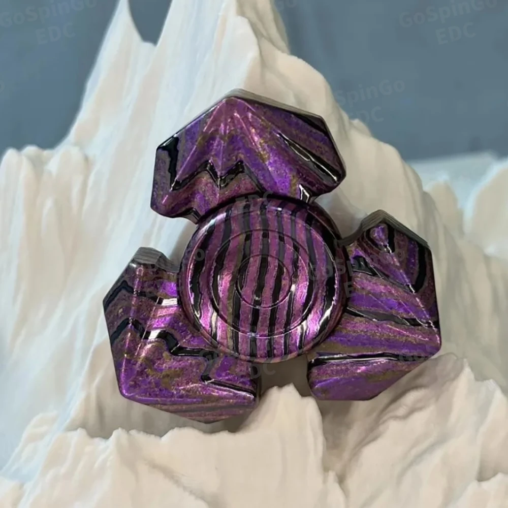 Yibai EDC Crossbone تململ سبينر ألعاب متململة للبالغين أدوات تخفيف القلق ثلاثة شفرات تململ سبينر الدوران #2