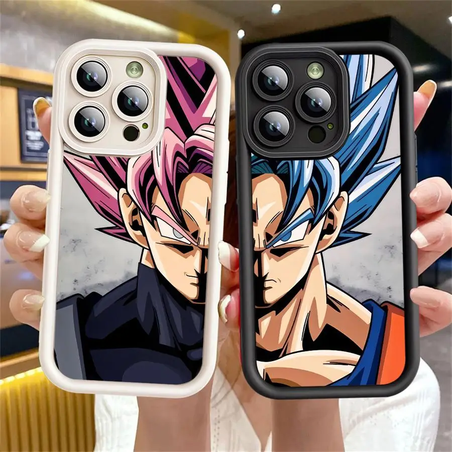 Soft Shell Case for iPhone 17 Air XR 15 16 14 Plus 16e XS Max 13 12 11 Pro Max Dragon Ball Goku Cool