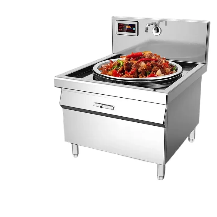 

Commercial induction cooker large pot stove high power school canteen factory large integrated electric wok