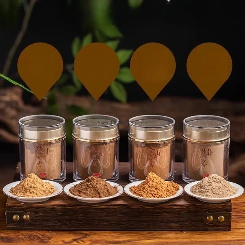 50g Grade A Natural Sandalwood/Agarwood Powder Office Tea Room Incense Burner Sealed Extension Handmade Tower Incense Material