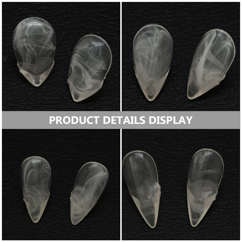 

4Pairs Resin Fake Teeth Vampire Fangs Cosplay Props Halloween Party Scary Costume Decoration Masquerade Supplies