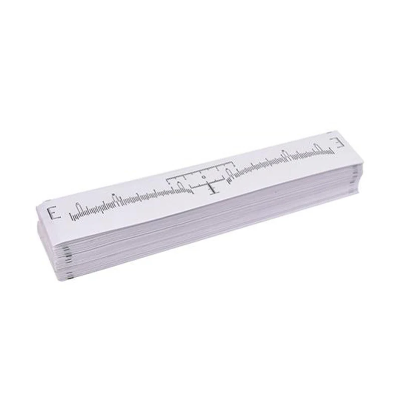 100pcs Adhesive Eyebrow Ruler Disposable Eyebrow Microblading Ruler Guide For Semi Permanent Tattoo Makeup