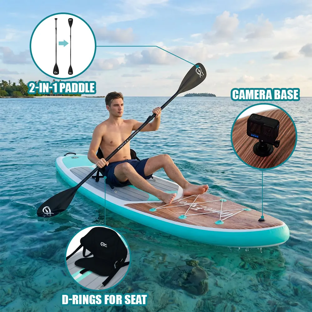 InnoExpo Hot Sale New Arrival Custom Inflatable Paddle Board Rescue Boards Surfboard SUP Stand up Paddle Board Surfboard