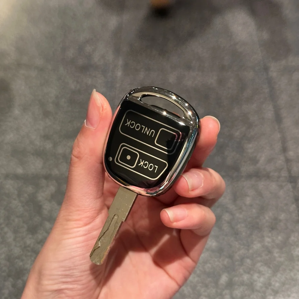 Schlüsselanhänger-Hülle für TOYOTA CAMRY RAV4 Corolla PRADO YARIS Tarago für LEXUS Autoschlüssel-Schutzhülle