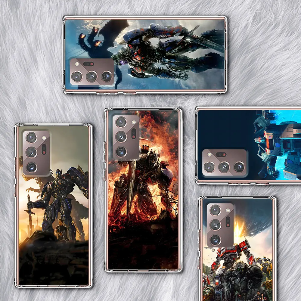 Transformers Autobot Case for Samsung Galaxy Note 20 Ultra 5G 10 Plus 8 9 Transparent Soft Phone Cover 10 Lite M52 J4 J6 2018