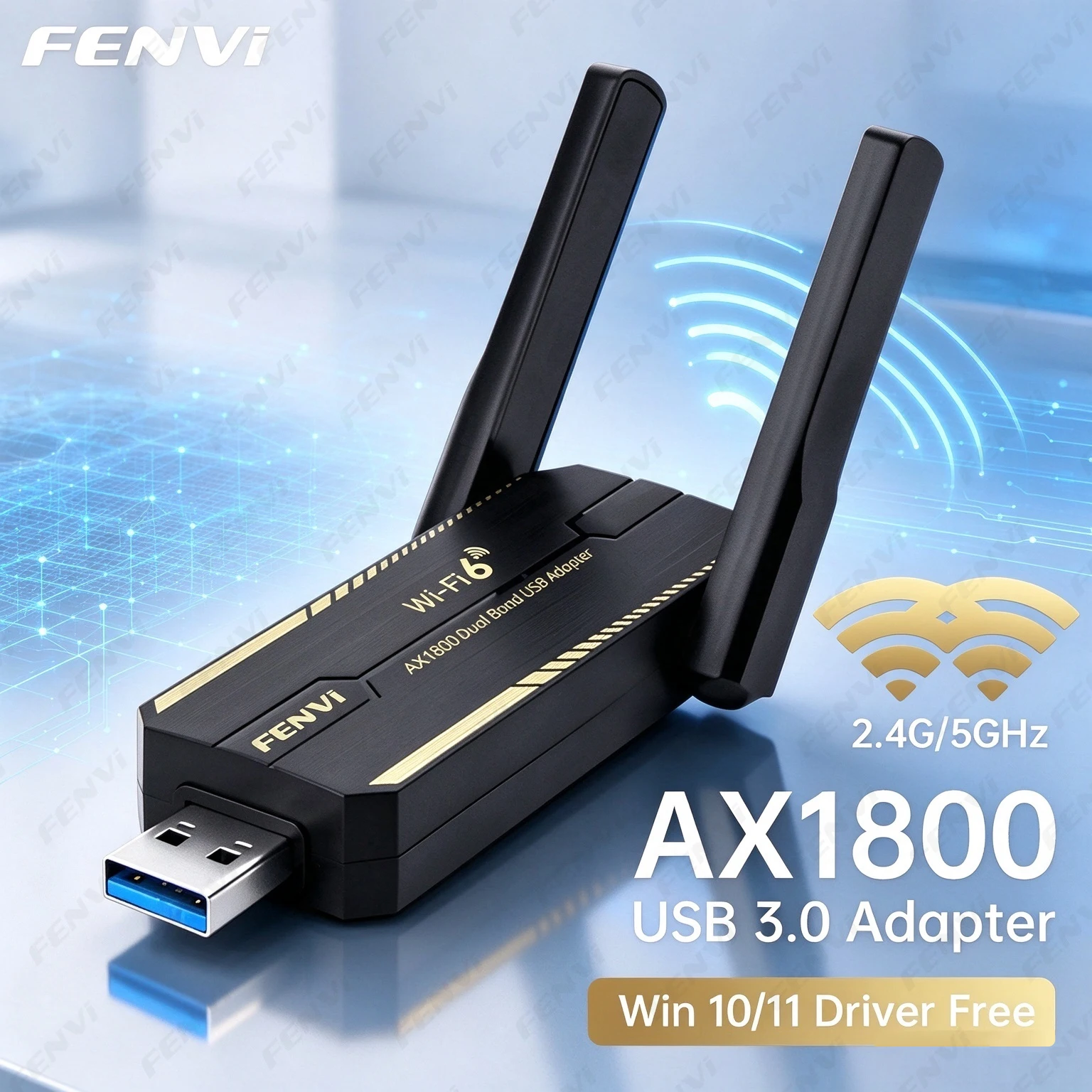 adaptador-fenvi-ax1800-wifi-6-usb-30-banda-dupla-24g-5ghz-receptor-usb-sem-fio-80211ax-placa-de-rede-para-windows-10-11