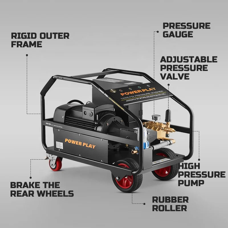 13kw 2900PSI промышленная моечная машина высокого давления 40lpm, промышленная моечная машина высокого давления