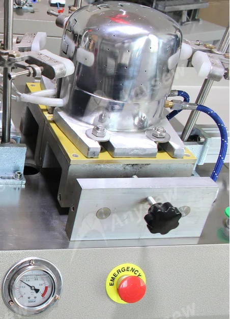 AS-IC02 آلة كي قبعة البيسبول الأوتوماتيكية آلة صنع الأغطية برأسين #5