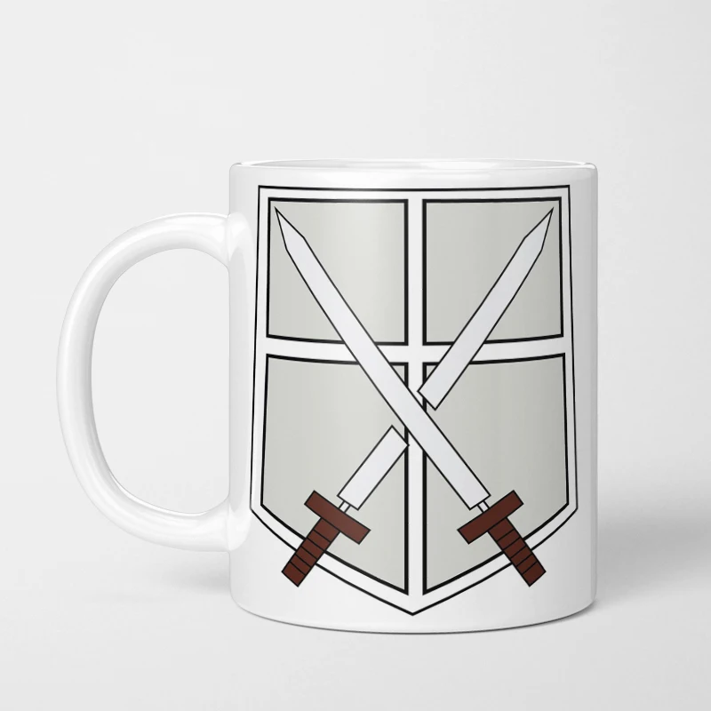 Attack on Titan tazza di acqua in ceramica tazza tazza tazza di caffè tazza di latte tazza di birra regalo foto personalizzata logo