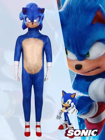 Sonic the Hedgehog 3 Cosplay Anime Cartoon Character Costume For Adult Kids Halloween Dance wear Cosplay Costume