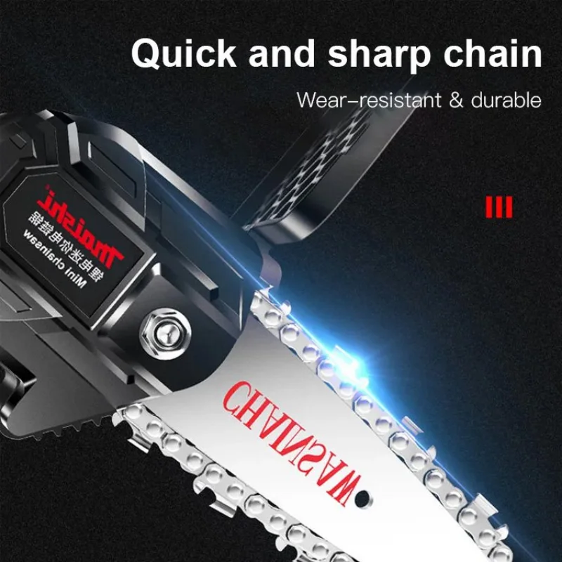 4/6 Inch 전동 전기톱 Powerful Electric Chainsaw Portable Chainsaw Guide Mini Chainsaw Chains Plate and Chainsaw Chains Plate