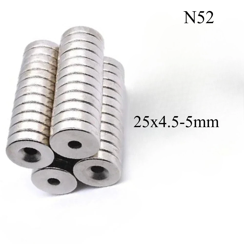 N52 25x4.5-5 Magnet Super Powerful Craft Magnetic Round Screw Customised Sale Whiteboard Countersink  Disc Magnetic Ring