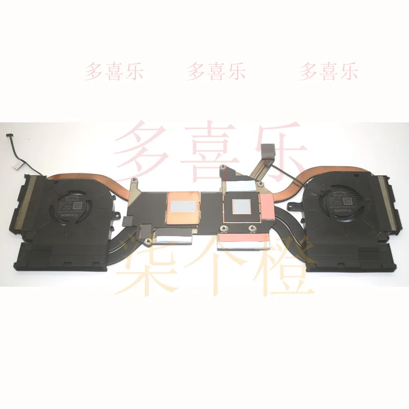 ZMZM Nowy Radiator Chłodzący CPU GPU do Laptopa Dell Alienware M16 R2 Wentylator 02GN4X 2GN4X