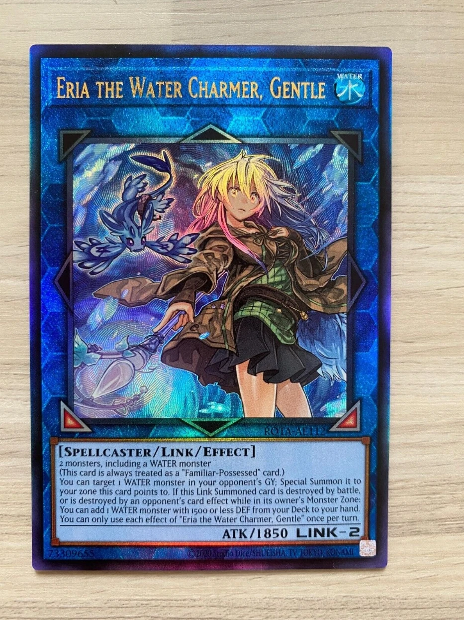 

Yugioh KONAMI Duel Monsters ROTA-AE112 Eria the Water Charmer, Gentle Ultimate Rare Asian English Collection Mint Card