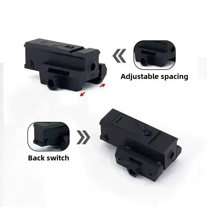 Optimierte Flachprofilstruktur, stabiler Nylon-Flachprofil-Sitz, roter Laserkalibrator, 20–22 mm Schienenabstand, platzsparende Teile – Detail 1