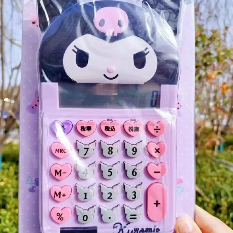 Sanrio series kawaii Hello Kitty Kuromi My melody cartoon creative student solar multi-function calculator school supplies gift