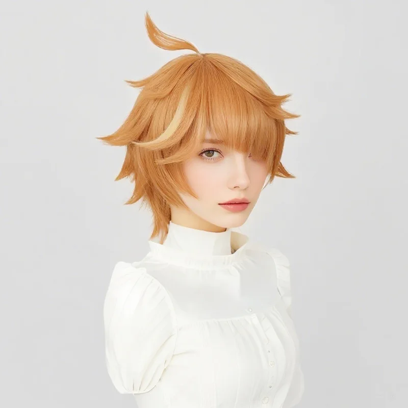 

Genshin Impact Dadaulia Cosplay Wig Short Hair With Rebellious Spikes For The Fatui Inazuma