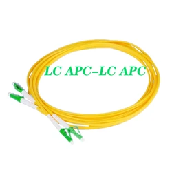 LC/APC-LC/APC Fiber Optical Patch Cord, PVC Singlemode, Duplex SM DX Patchcord, 2.0mm FTTH Cable, Fiber Jumper Pigtail, DIY