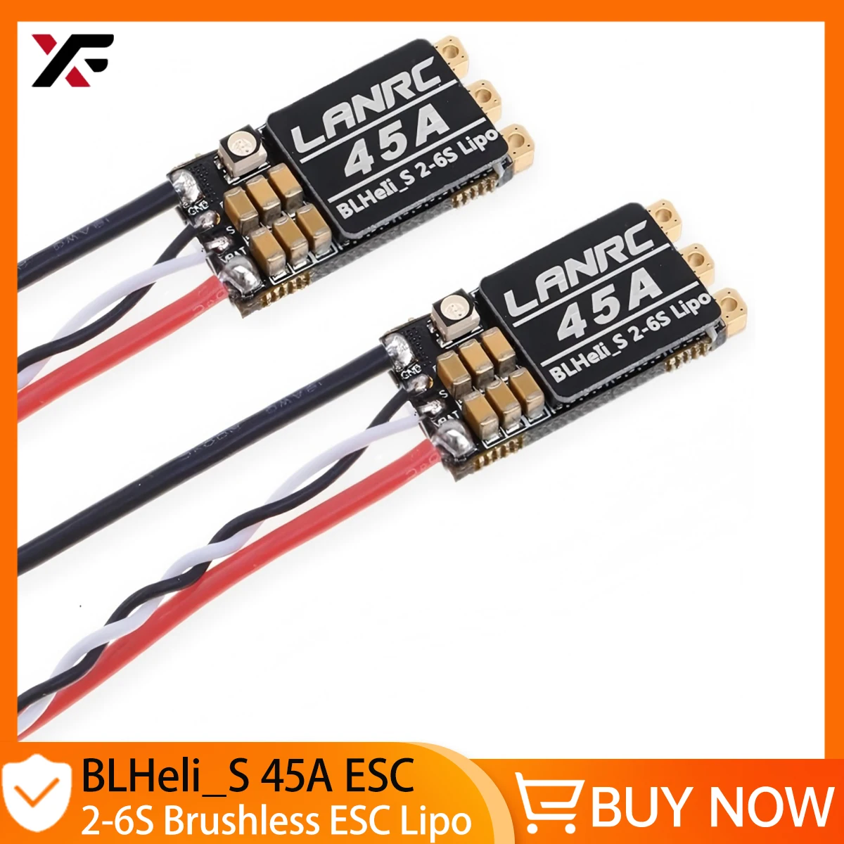

45A BLHeli_S Бесщеточный ESC 2S-6S Lipo сигнальный кабель PWM/DSHOT/Sine для FPV Racing Drone RC Гусеничные автомобили
