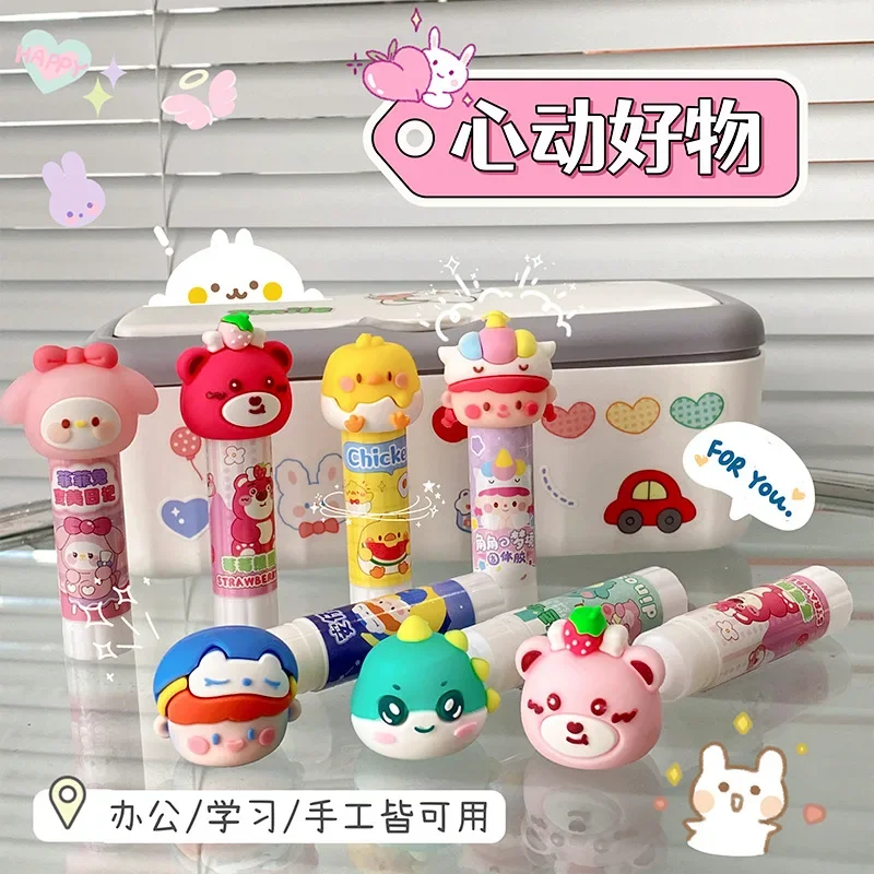 Imagem -03 - Kawaii Cartoon Solid Glue Stick Super Forte Adesivos Bonito Estudante Crianças Faça Você Mesmo Escola Escritório Artigos de Papelaria Presentes 1pc