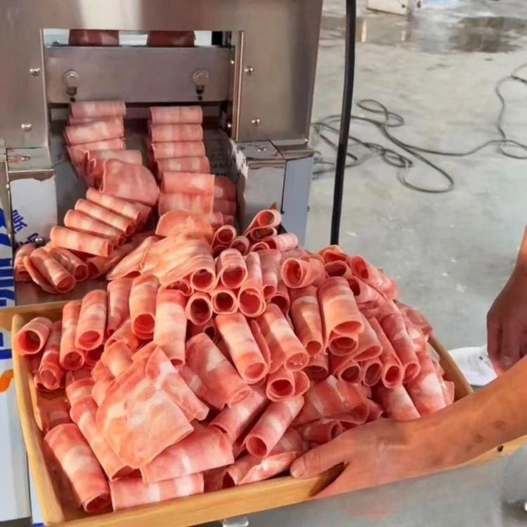 Lamb roll slicer Mechanical automatic chicken nuggets Commercial electric chicken, duck and fish multi-functional dicing machine