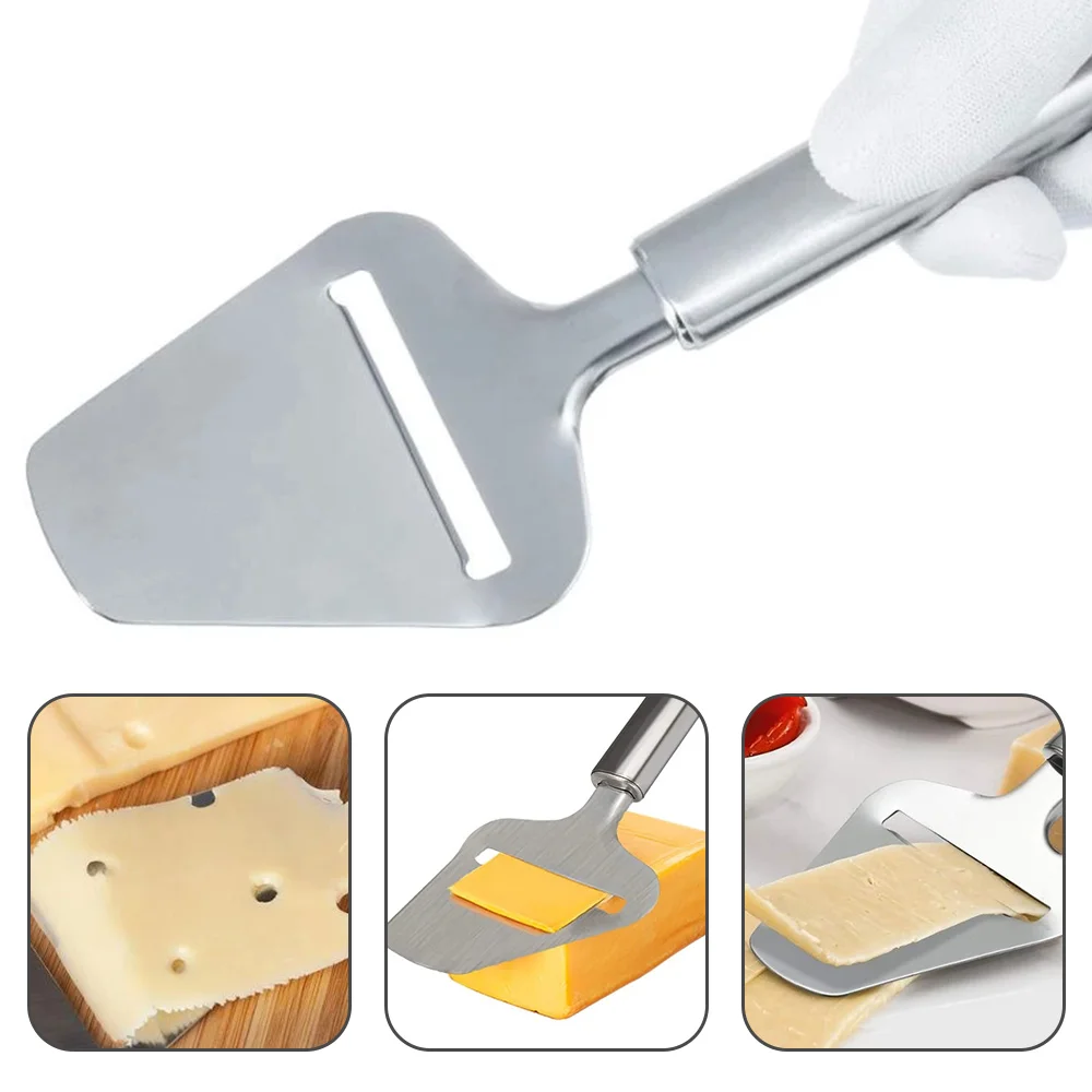 Stainless Steel Cheese Slicer Heavy Duty Plane Cheese Grater Non-Stick Cheese Cutting Knife Butter Knife Kitchen Cooking Tools