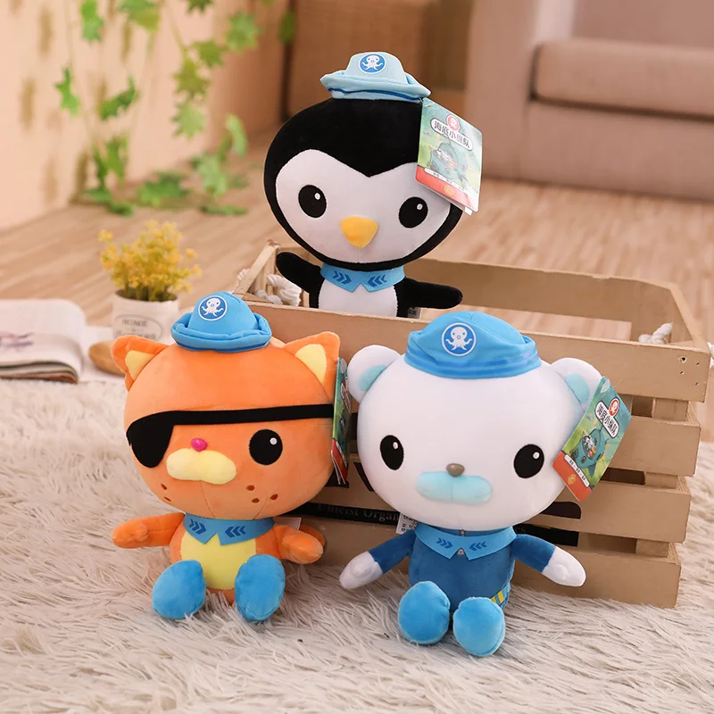 30CM Original The Octonauts Plush Toys Barnacles Peso Kwazii Tweak Vegimal Kawaii Animal Stuffed Birthday Girl Kid For Toy Gift