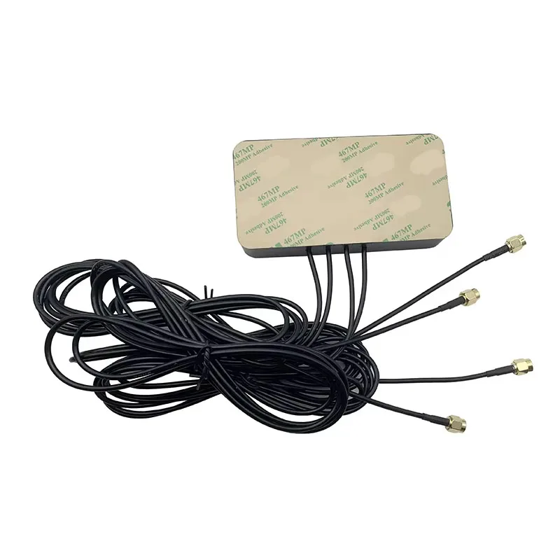 5G Antenna 4 in 1 Full-band 4G 3G Enhanced Signal Extension Router Antenna SMA Male 600-5000MHz RG174 2m Cable 4dbi Gain Linar