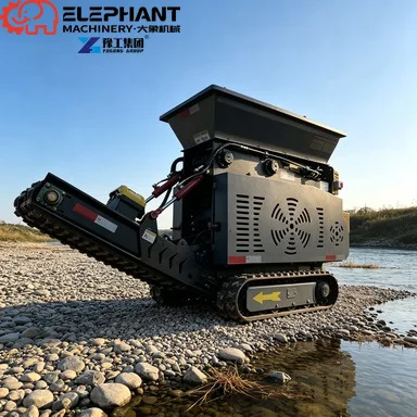 Mini Jaw Crusher Diesel Powered Track Mounted Stable Performance For Hard Rock Gold Ore Crushing Machine