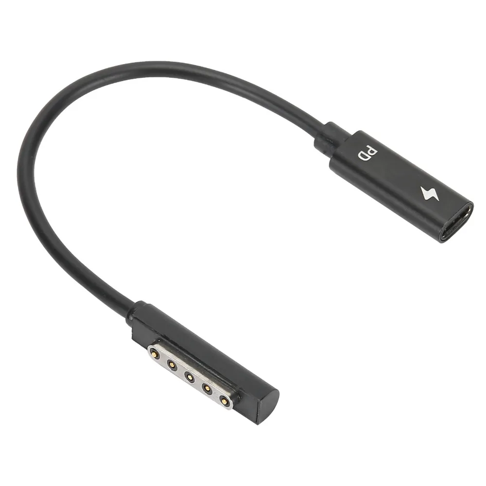 Cable de carga rápida tipo C PD, Cable adaptador de carga de transmisión rápida para tableta Microsoft Surface 1/2 / RT