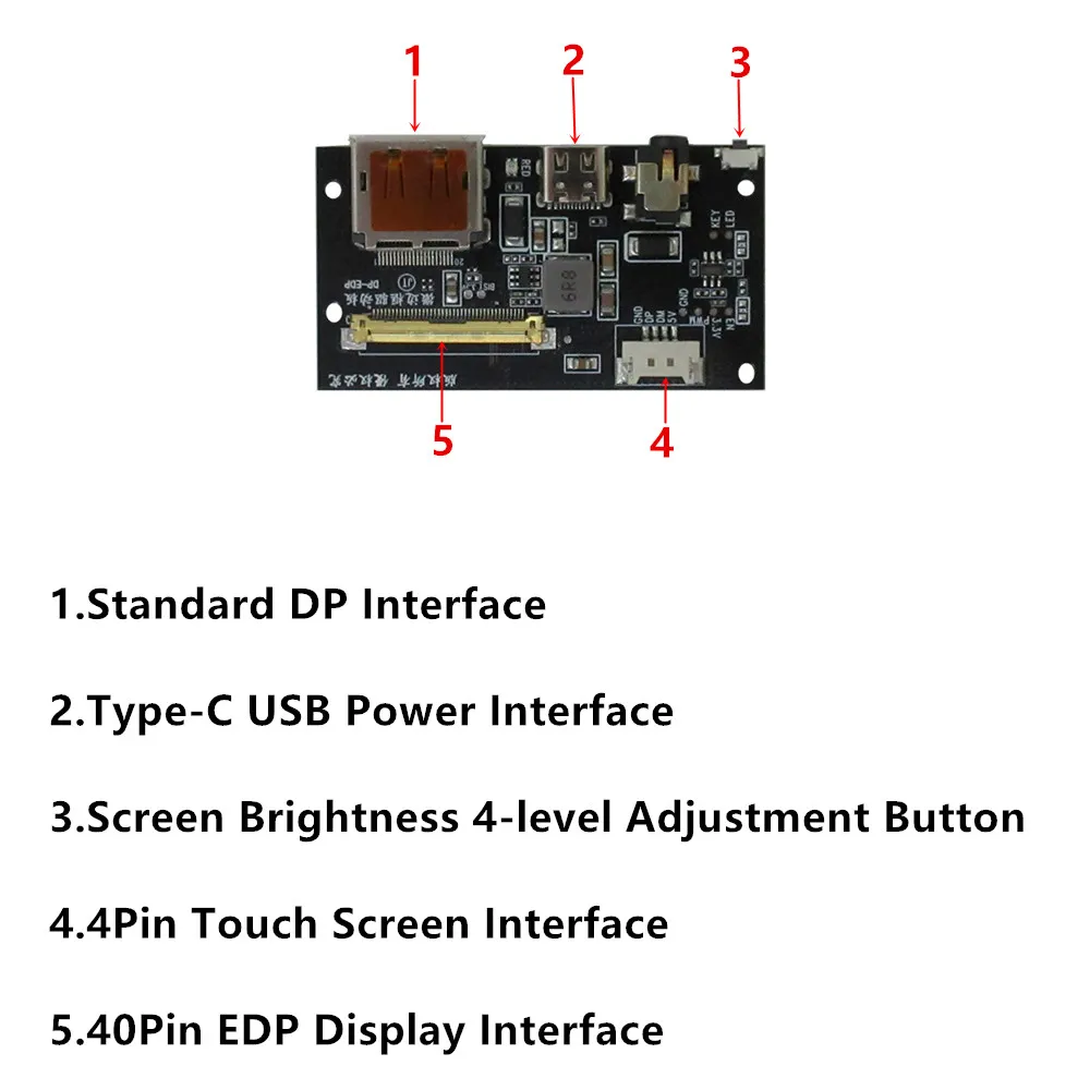 Imagem -06 - Tela Lcd Controle dp Driver Board Monitor de Tela Secundária do Computador Faça Você Mesmo Ipad Lp097qx1-spa1 Lp097ql01 97