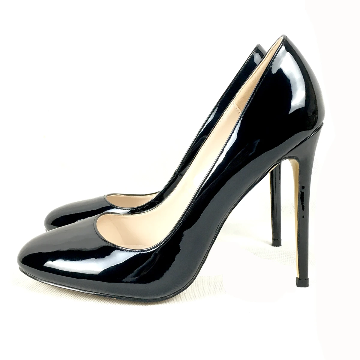 Women Patent Round Toe High Heel Pumps Stiletto Wedding Party Shoes Multi-color