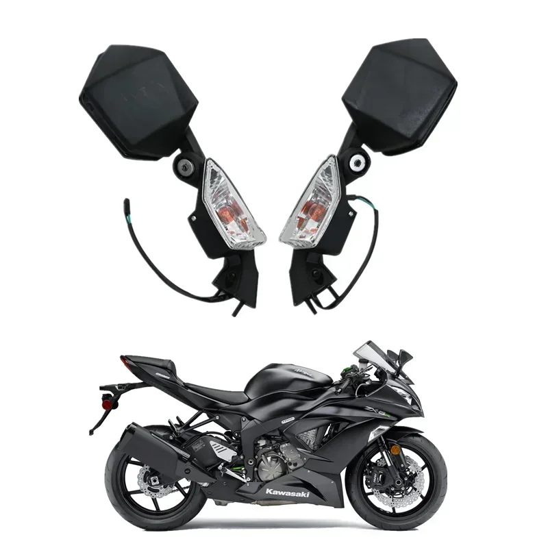 

For Kawasaki Ninja ZX10R 2008-2010 ZX6R 2005-2008 Motorcycle Accessories Mirrors Turn Signal