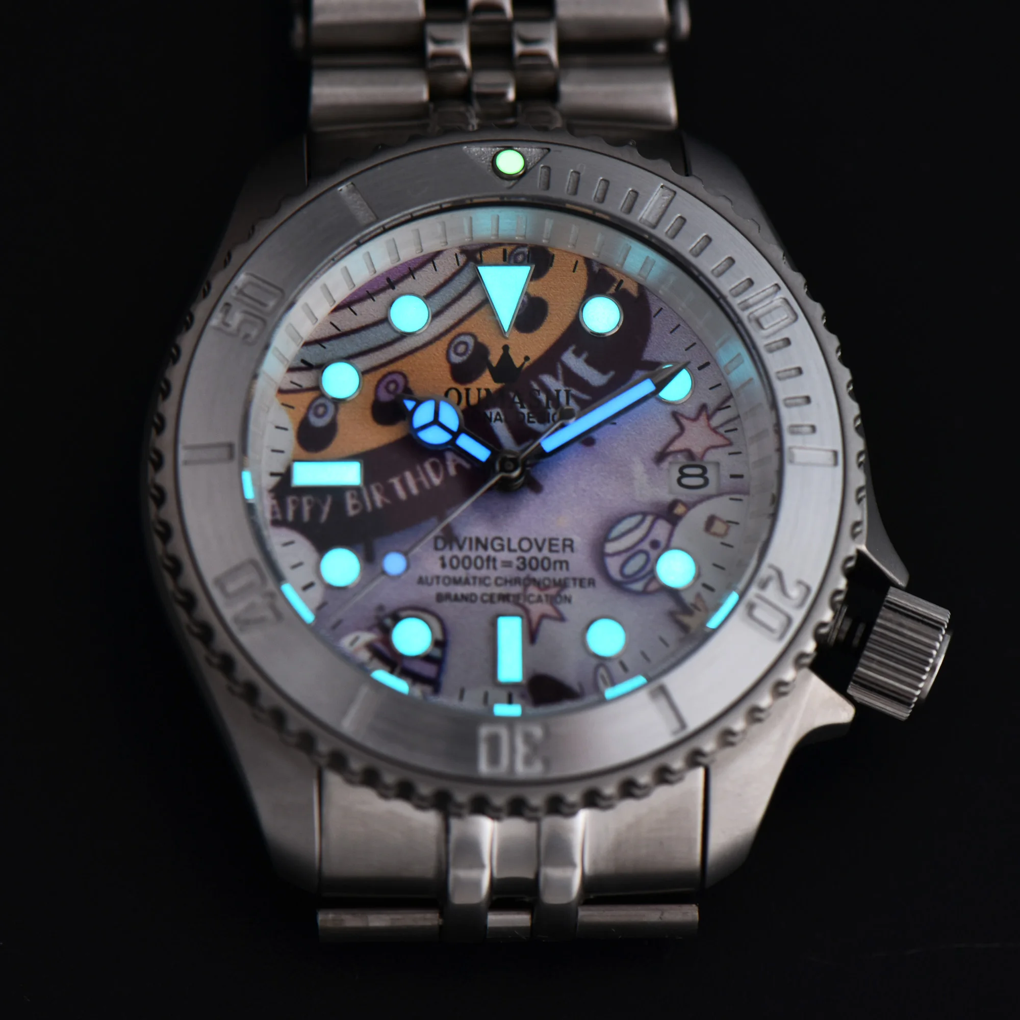 Orologio da uomo 42mm SKX007 Orologio con vetro zaffiro Orologio impermeabile Movimento automatico Orologio meccanico Orologio con movimento NH36