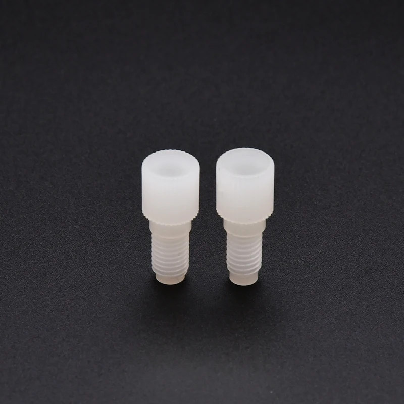 PP PTFE Food Grade Plastic Stopping Plug for 1/4-28 M6 Unused Ports on Multiport Valves or Manifolds in Microfluidic System