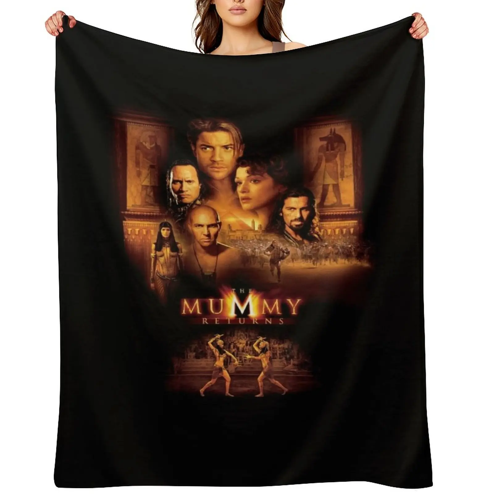 Copia de Key Art of THE MUMMY RETURNS (2001) رمي بطانية أنيمي البطانيات للطفل الشتاء أسرة البطانيات والبطانيات