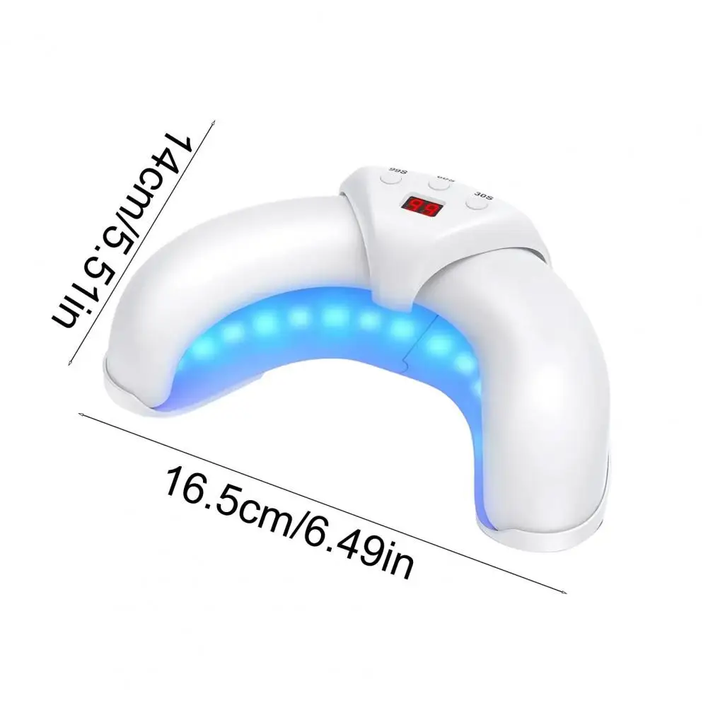 접이식 LED 네일 트리트먼트 장치 - 네일 컨디셔닝 및 유지 관리를 위한 듀얼 웨이브 광선 요법(470nm+905nm)