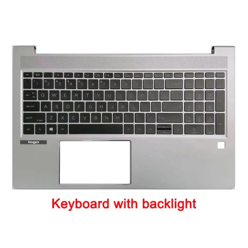 Imagem -05 - Tampa Superior para Laptop hp Estojo para Descanso de Palma Zhan66 Pro 15 g4 Probook 450 455r g8 us uk la Keyboard M21742001 M21740-001