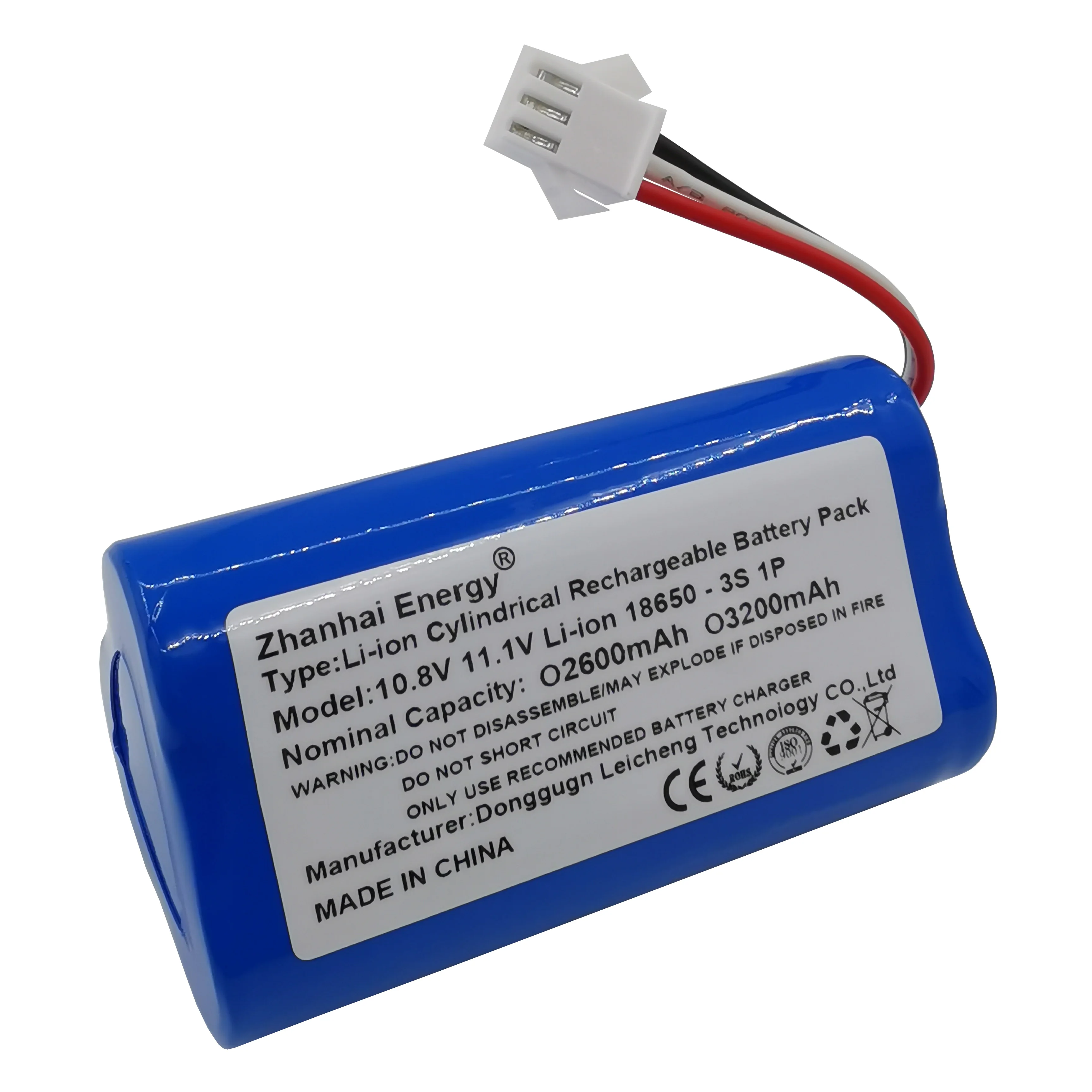 10.8V 11.1V 2600mAh 3200mAh Li-Ion แบบชาร์จแบตเตอรี่ Pack สําหรับ Ecovacs หุ่นยนต์สูญญากาศ D36A D36B D36C D36E DA60 DB35