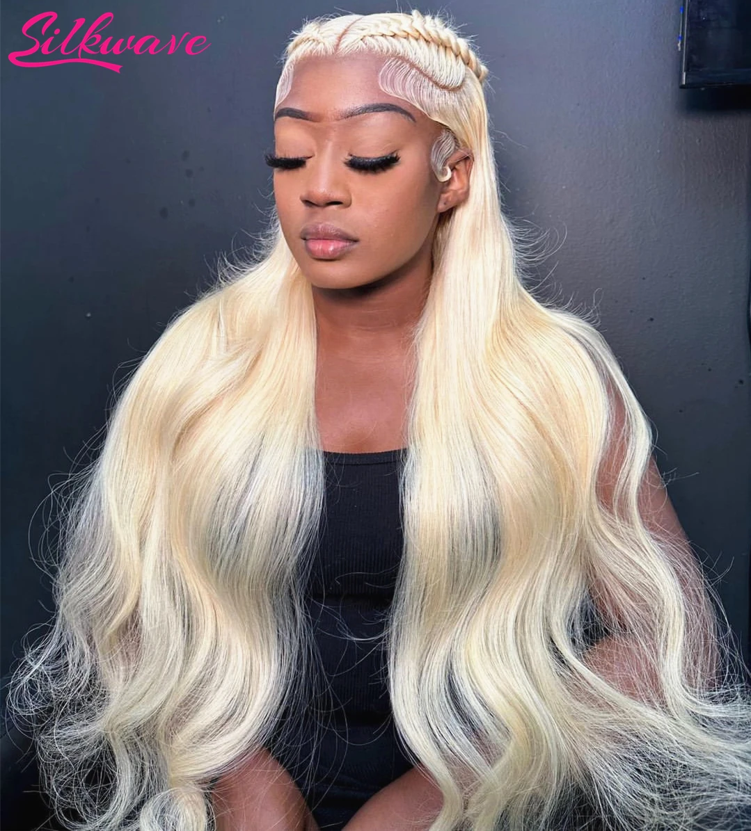 38 Inch Body Wave 613 Honey Blonde 13x6 HD Lace Frontal Human Hair Wig 200 Density Brazilian 13x4 Lace Front Color Wig For Women