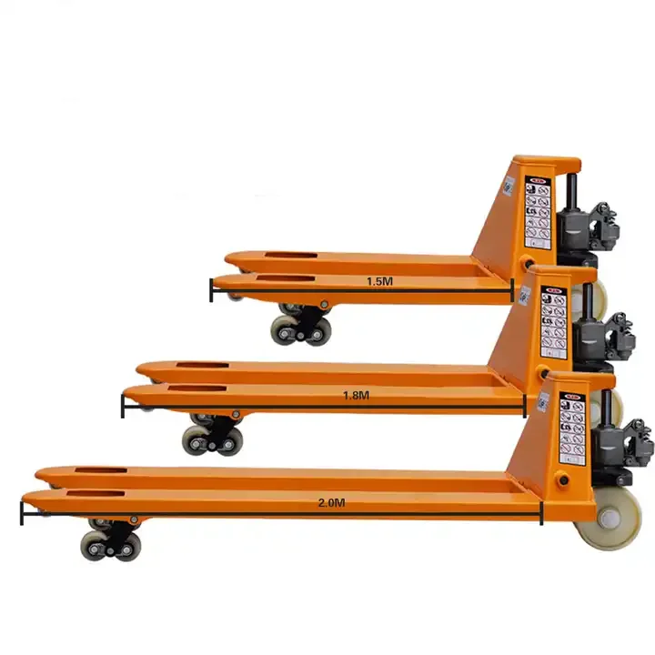 Fabrikpreis Maßgeschneiderter manueller Gabelstapler-Palettenwagen Manuell 2 Tonnen 2500 kg 3 Tonnen 5 Tonnen 10 Tonnen Handhydraulischer Hubwagen