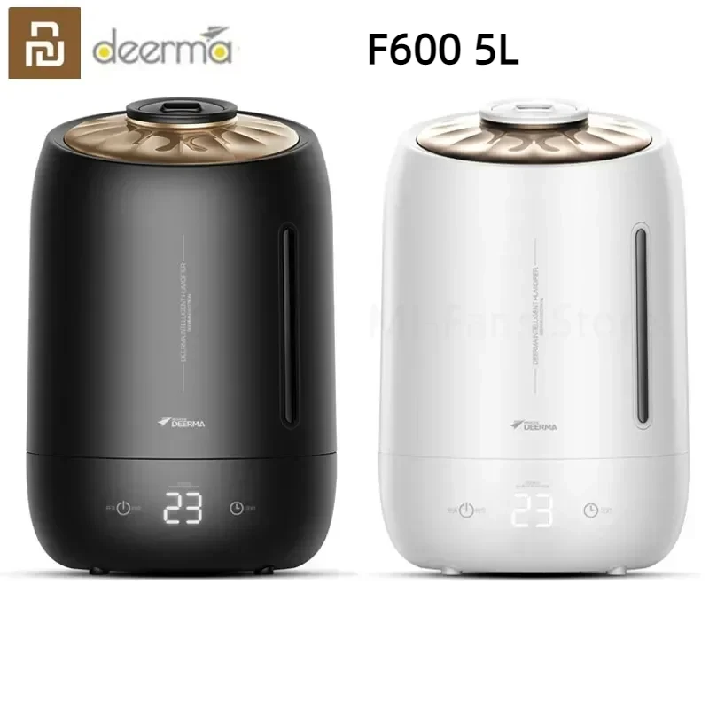 Youpin Deerma F600 5L Air Home Ultrasonic Humidifier Touch Version Air Purifying for Air-conditioned Rooms Office Household