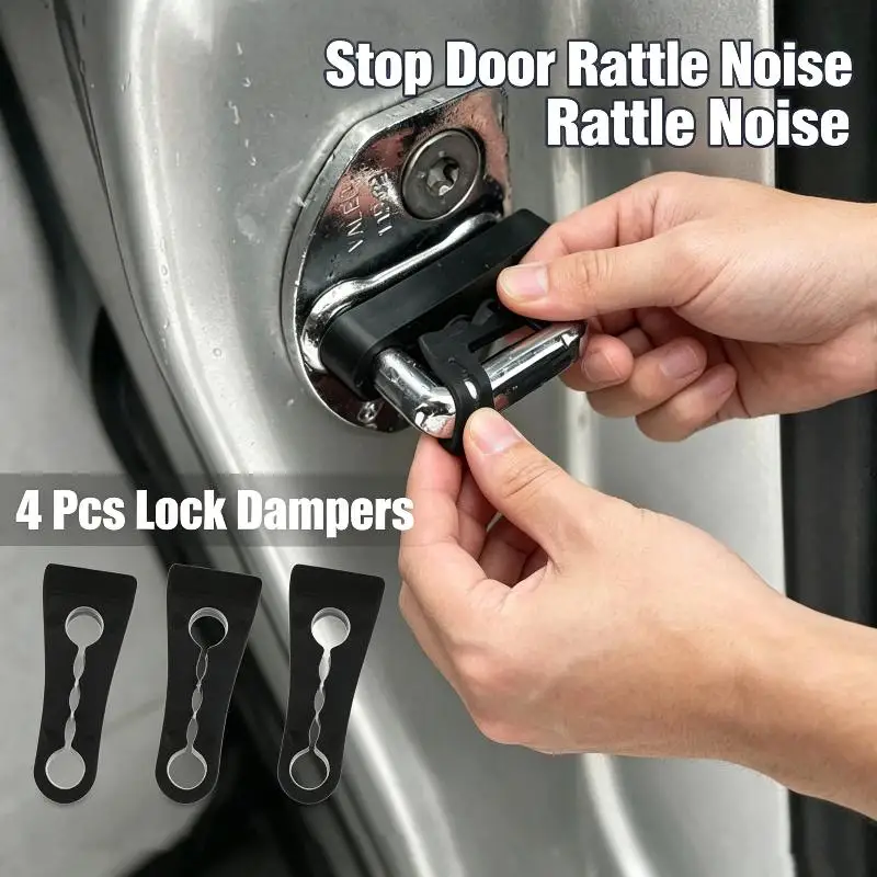 4Pcs Universal Car Door Lock Damper Buffer For Deadener Seal Shock-Absorbing 2004 2020 2023 2024