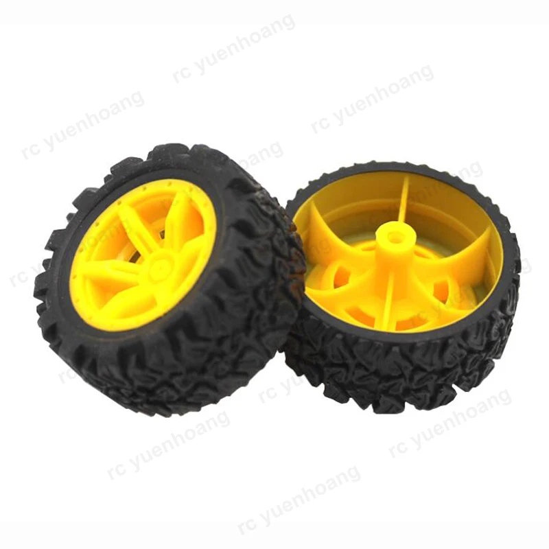 10pcs 2x40mm 2x35mm Plastic Rubber Tire Aperture 2mm Dia 35/40mm Wheel for DIY Toys Handmade RC 4WD Car Wheels Rim